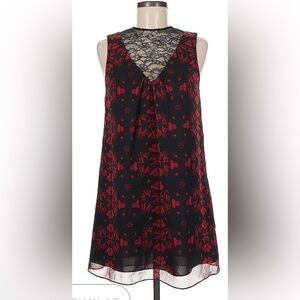 Alice + Olivia Black Fabric with Lace Accents